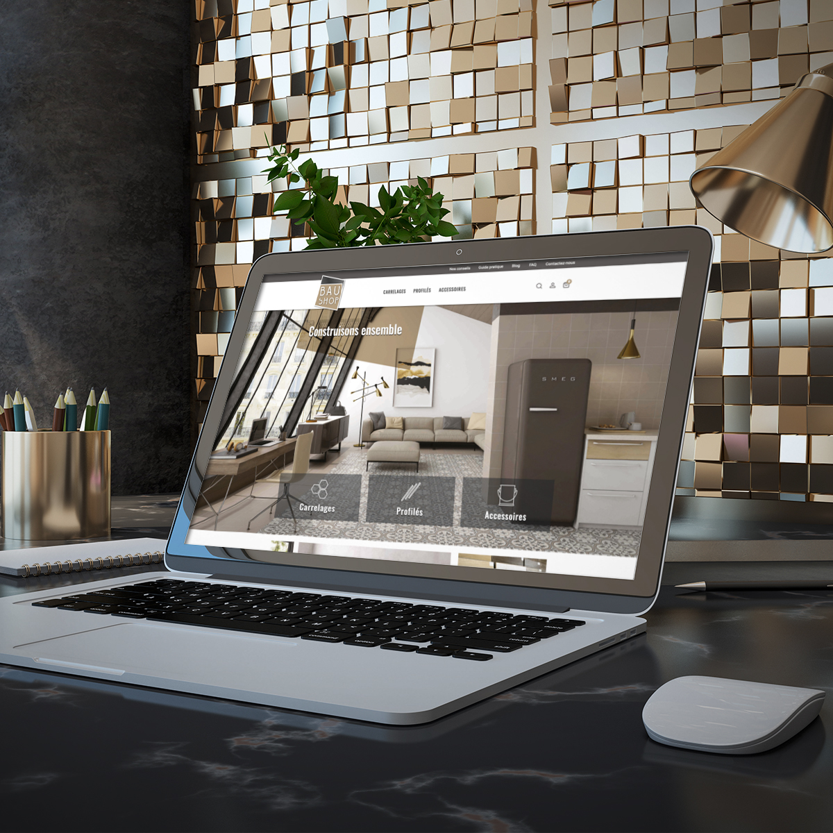 Baushop mock up Site