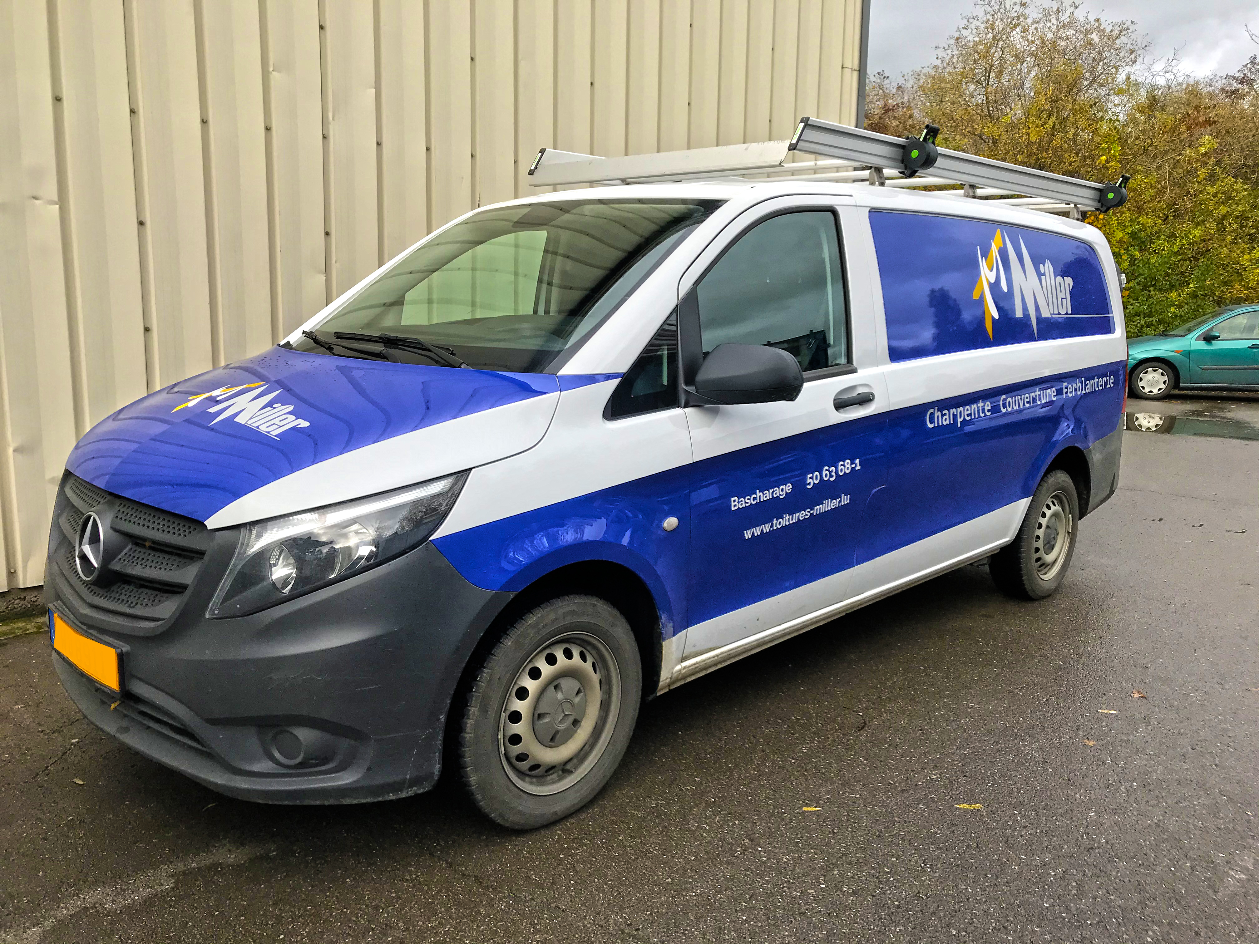 lettrage utilitaire miller toitures
