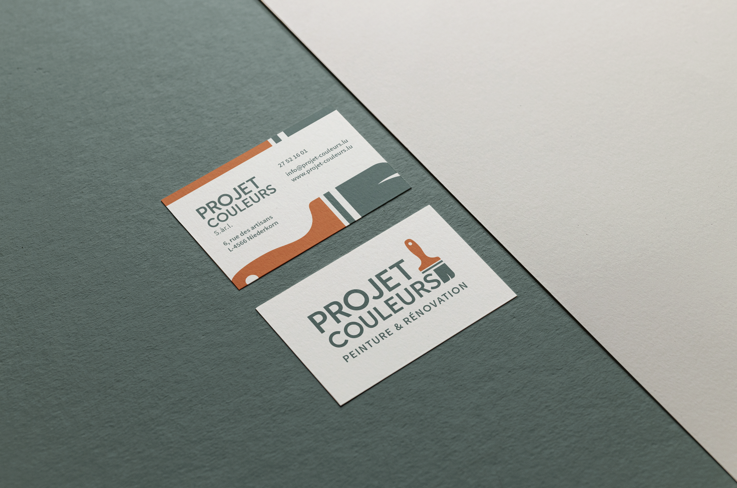 Projet couleur Carte de visite