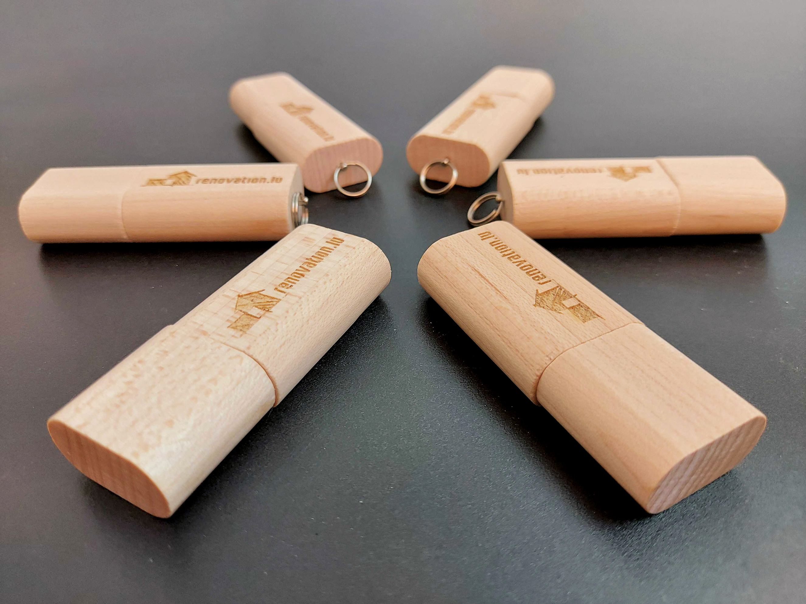 Renovation lu cle usb bois